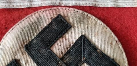 WW2 GERMAN NAZI RARE MULTI CONSTRUCTION EARLY COTON TYPE "SA RESERVE" ARMBAND
