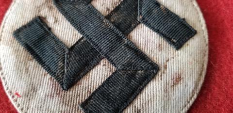 WW2 GERMAN NAZI WAFFEN SS HIGH RANK Standartenfuhrer COLLAR TAB WITH RZM TAG