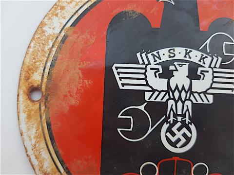 WW2 GERMAN NAZI RARE N.S.K.K NSKK MOTORCLUB PANEL SIGN