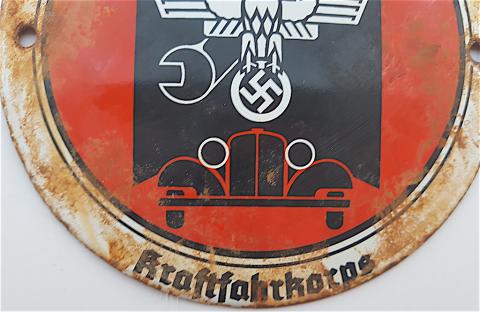 WW2 GERMAN NAZI RARE N.S.K.K NSKK MOTORCLUB PANEL SIGN