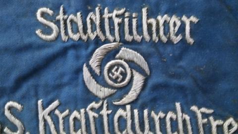 WW2 GERMAN NAZI RARE N.S.S D.A.S KRAFTDURCH FREUDE RARE ARMBAND