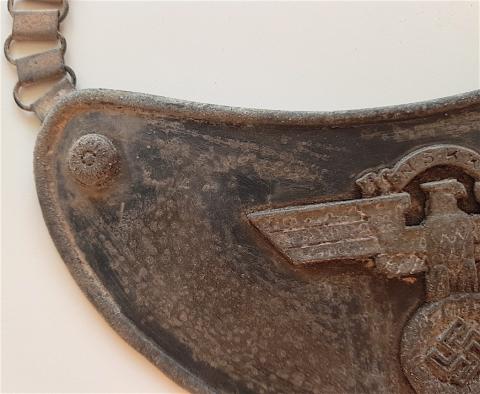 WW2 GERMAN NAZI RARE RELIC FOUND N.S.K.K NSKK GORGET RZM MARKED WW2 GERMAN NAZI RARE RELIC FOUND N.S.K.K NSKK GORGET RZM MARKED