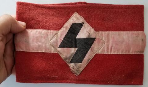 WW2 GERMAN NAZI RARE Vlaamsche Jeugd Jungvolk Flemish HITLER YOUTH Members Armband HJ HITLERJUGEND