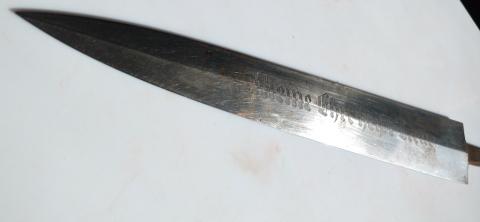 WW2 GERMAN NAZI RARE WAFFEN SS DAGGER BLADE RARE MAKER LOGO SOLINGEN BERTRAM REINH