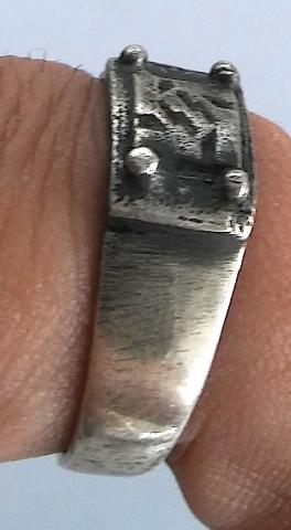 WW2 GERMAN NAZI RARE WAFFEN SS RING MADE BY RZM + SS RUNES MARK