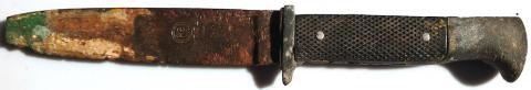 WW2 GERMAN NAZI RELIC FOUND RZM MAKER HITLER YOUTH KNIFE HITLERJUGEND HJ