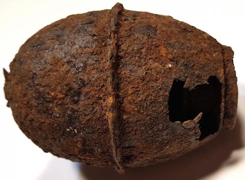 WW2 GERMAN NAZI RELIC GROUND DUG FOUND HAND GRENADE RARE TO FIND