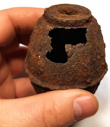 WW2 GERMAN NAZI RELIC GROUND DUG FOUND HAND GRENADE RARE TO FIND