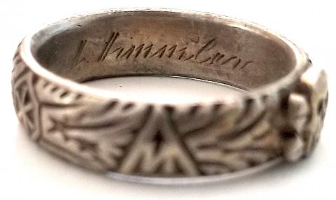 WW2 GERMAN NAZI ***REPLIKA*** OF THE HOLY GRAIL HIMMLER HONOR RING WAFFEN SS TOTENKOPF