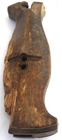 WW2 GERMAN NAZI SA NSKK DAGGER WOODEN HANGER GRIP PART RELIC FOUND