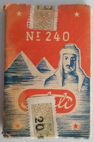 WW2 GERMAN NAZI SOLDIERS SEALED ROLLER PAPER CIGARETTES PACK, SOLALI WITH NICE 3 REICH EAGLE AND SWASTIKA