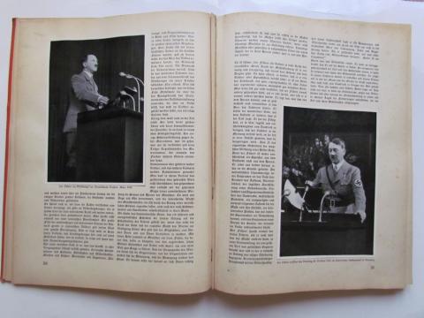 WW2 GERMAN NAZI THIRD REICH ADOLF HITLER NSDAP RARE CIGARETTE BOOK COMPLETE WITH ALL PHOTOS