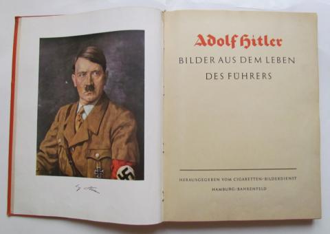 WW2 GERMAN NAZI THIRD REICH ADOLF HITLER NSDAP RARE CIGARETTE BOOK COMPLETE WITH ALL PHOTOS