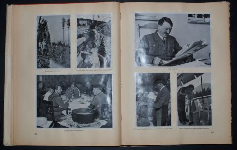 WW2 GERMAN NAZI THIRD REICH ADOLF HITLER NSDAP RARE CIGARETTE BOOK WITH ORIGINAL PHOTOS