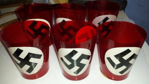 WW2 GERMAN NAZI THIRD REICH ADOLF HITLER PARTY NSDAP CANDLE HOLDER FOR CELEBRATION AND THEN FUNERAL