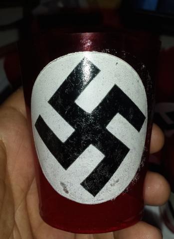 WW2 GERMAN NAZI THIRD REICH ADOLF HITLER PARTY NSDAP CANDLE HOLDER FOR CELEBRATION AND THEN FUNERAL