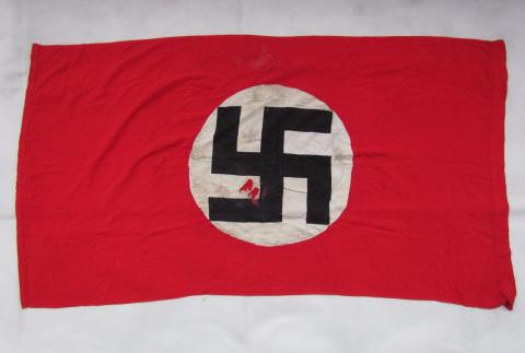 WW2 GERMAN NAZI THIRD REICH NSDAP DOUBLE SIDE FLAG banner pennant swastika