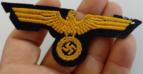 WW2 GERMAN NAZI TUNIC REMOVED KRIEGSMARINE EAGLE PATCH INSIGNIA 