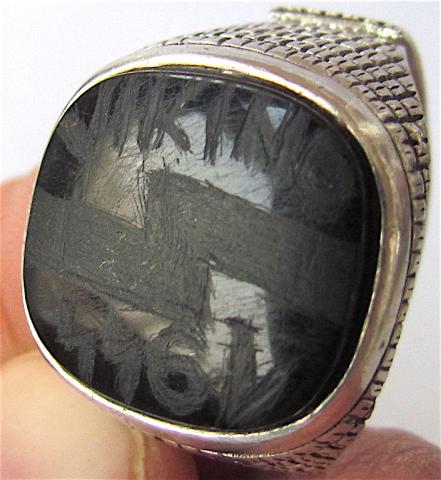 WW2 GERMAN NAZI UNIQUE 5th WAFFEN SS PANZER WIKING DIVISION TRENCHART SILVER RING 1944
