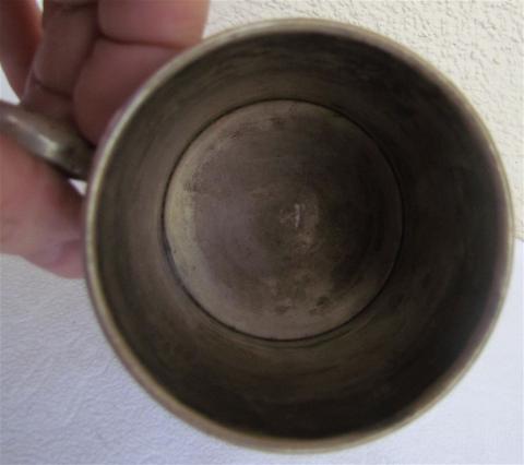 WW2 GERMAN NAZI UNIQUE RELIC FOUND WAFFEN SS TOTENKOPF WIKING BEER CUP
