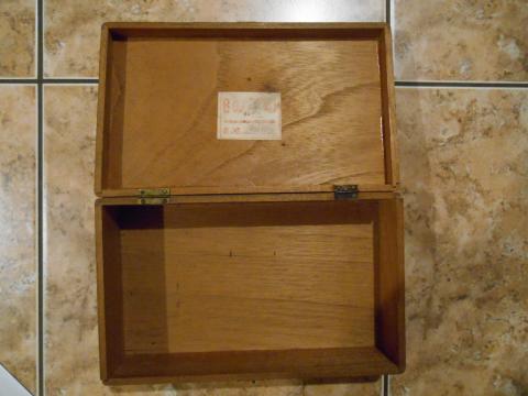 WW2 GERMAN NAZI UNIQUE SPORT COMPETITION WOODEN BOX CASE WITH KRIEGSMARINE PLATE ( FLAG + SWASTIKA ) MADE BY RZM