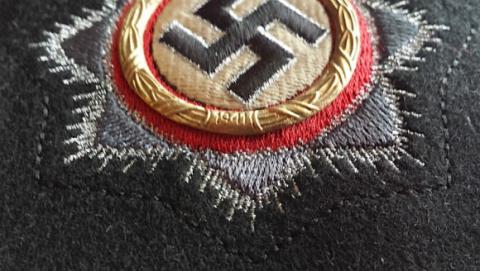WW2 GERMAN NAZI UNISSUED PANZER CLOTH GERMAN CROSS RARE WOW
