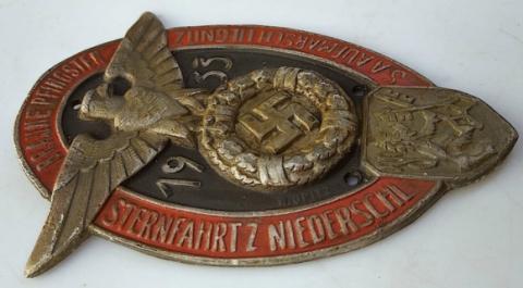 WW2 GERMAN NAZI VEHICULE OR MOTORCYCLE PARTS PLATE SA SS 1933 NSDAP AUTOMOBILE