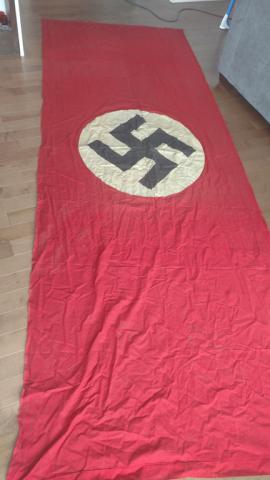 WW2 GERMAN NAZI VERGE LARGE 10' BUILDING BANNER DOUBLE SIDES 3ND REICH NSDAP FLAG