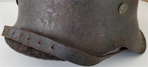 WW2 GERMAN NAZI VERY NICE M42 SINGLE DECAL WAFFEN SS COMPLETE SS-BLACK HELMET WITH AMAZING LINER PATINA, MATCHED CHINSTRAP AND 70% DECAL REMAIN WW2 GERMAN NAZI VERY NICE M42 SINGLE DECAL WAFFEN SS COMPLETE SS-BLACK HELMET WITH AMAZING LINER PATINA, MATCHED CHINSTRAP AND 70% DECAL REMAIN
