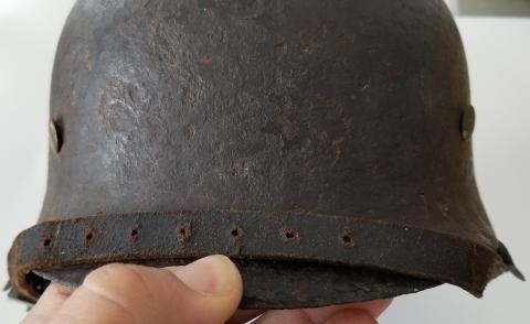 WW2 GERMAN NAZI VERY NICE M42 SINGLE DECAL WAFFEN SS COMPLETE SS-BLACK HELMET WITH AMAZING LINER PATINA, MATCHED CHINSTRAP AND 70% DECAL REMAIN WW2 GERMAN NAZI VERY NICE M42 SINGLE DECAL WAFFEN SS COMPLETE SS-BLACK HELMET WITH AMAZING LINER PATINA, MATCHED CHINSTRAP AND 70% DECAL REMAIN