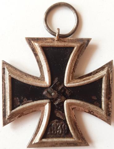 WW2 GERMAN NAZI VERY RARE AND UNIQUE IRON CROSS SECOND CLASS AWARD MEDAL WITH WAFFEN SS STURMMANN NORDLAND REGIMENT NAMED ENVELOPPE ETUI EK2