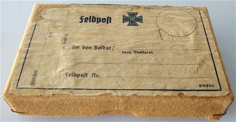 WW2 GERMAN NAZI VERY RARE IRON CROSS MEDAL AWARD FELDPOST ORIGINAL BOX OF ISSUE FOR SHIPPING