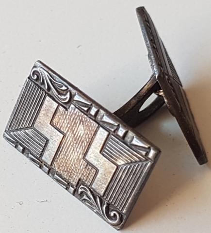 WW2 GERMAN NAZI VERY RARE WAFFEN SS - SS ALLGEMEINE TUNIC CUFFLINKS WITH SS RUNES