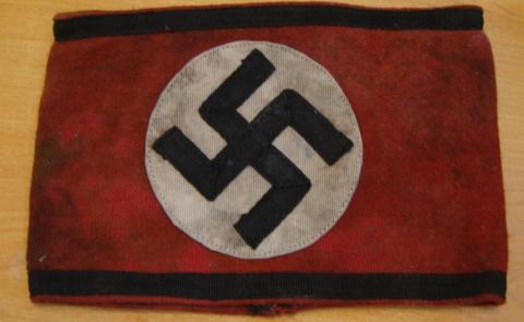 WW2 GERMAN NAZI WAFFEN SS ALLGEMEINE BLACK UNIFORMS ARMBAND TUNIC REMOVED