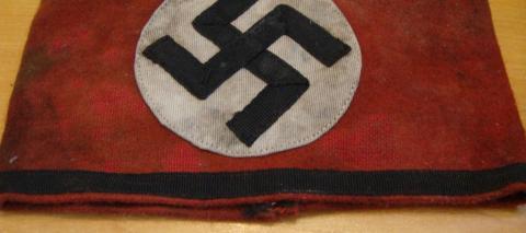 WW2 GERMAN NAZI WAFFEN SS ALLGEMEINE BLACK UNIFORMS ARMBAND TUNIC REMOVED