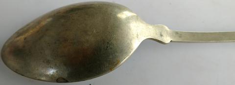 WW2 GERMAN NAZI WAFFEN SS CONCENTRATION CAMP KANTINE BUILDING FOUND - SOUP SPOON MARKED WAFFEN SS WW2 GERMAN NAZI WAFFEN SS CONCENTRATION CAMP KANTINE BUILDING FOUND - SOUP SPOON MARKED WAFFEN SS