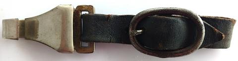 WW2 GERMAN NAZI WAFFEN SS DAGGER LEATHER HANGER LOOP DRGM MAKER ENGRAVED