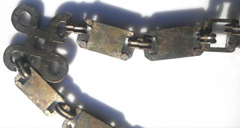 WW2 GERMAN NAZI WAFFEN SS EARLY TYPE I CHAINED DAGGER SCABBARD REPLIKA LOOKS LIKE THE ORIGINAL ! RARE