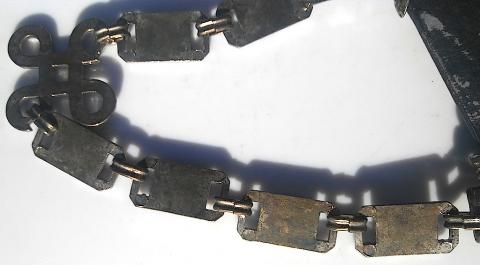 WW2 GERMAN NAZI WAFFEN SS EARLY TYPE I CHAINED DAGGER SCABBARD REPLIKA LOOKS LIKE THE ORIGINAL ! RARE