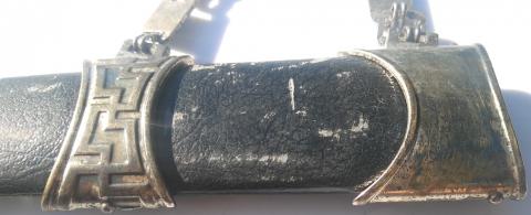 WW2 GERMAN NAZI WAFFEN SS EARLY TYPE I CHAINED DAGGER SCABBARD REPLIKA LOOKS LIKE THE ORIGINAL ! RARE