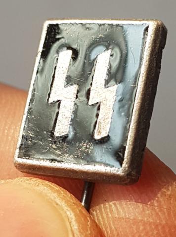 WW2 GERMAN NAZI WAFFEN SS MEMBERSHIP EMANEL STICKPIN RZM MARKED