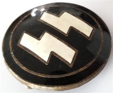 WW2 GERMAN NAZI WAFFEN SS MEMBERSHIP SUPPORTER'S PIN RZM MAKER