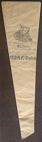 WW2 GERMAN NAZI WAFFEN SS NSKK DAGGER ORIGINAL ENVELOPE CASE OF ISSUE Eickhorn SA weapon