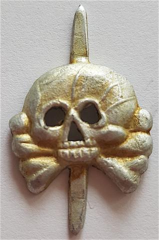 WW2 GERMAN NAZI WAFFEN SS PANZER GRENADIER DIVISION COLLAR TAB SKULLS SET TOTENKOPF EARLY WAR WW2 GERMAN NAZI WAFFEN SS PANZER GRENADIER DIVISION COLLAR TAB SKULLS SET TOTENKOPF EARLY WAR