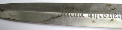 WW2 GERMAN NAZI WAFFEN SS RZM DAGGER'S BLADE