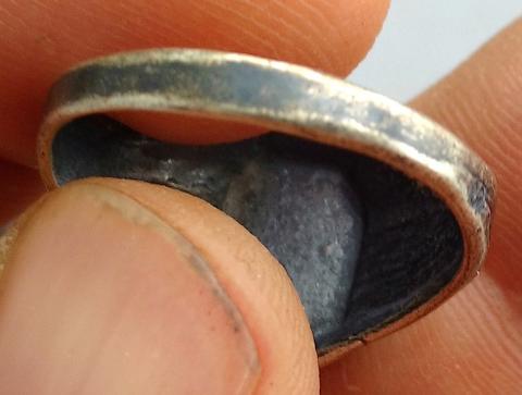 WW2 GERMAN NAZI WAFFEN SS SILVER RING UNMARKED WITH NICE SS RUNES