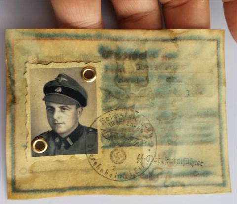 WW2 GERMAN NAZI WAFFEN SS TOTENKOPF CONCENTRATION CAMP GUARD ID