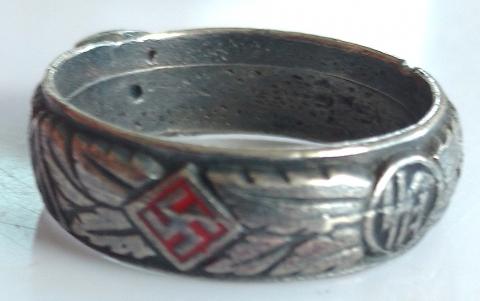 WW2 GERMAN NAZI WAFFEN SS TOTENKOPF HIMMLER HONOUR RING SS-Ehrenring  ** REPLIKA**