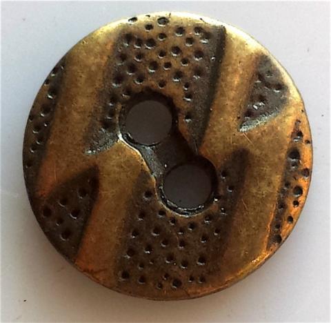 WW2 GERMAN NAZI WAFFEN SS TOTENKOPF PANZER DIVISION UNIFORM TUNIC BUTTON ORIGINAL RUNES