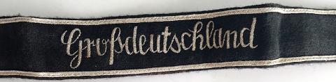 WW2 GERMAN NAZI WAFFEN SS TOTENKOPF PANZER GRENADIER GROSSDEUTSCHLAND DIVISION TUNIC REMOVED CUFFTITLE RARE